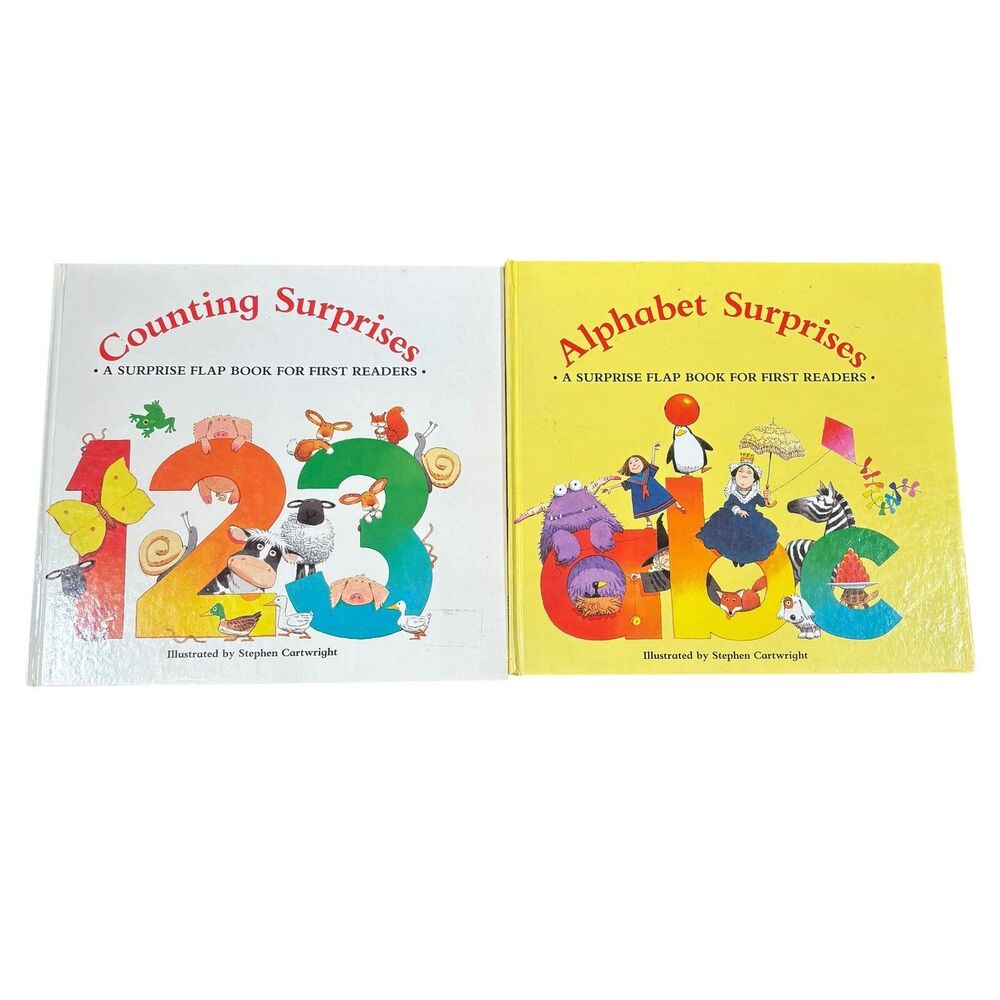 counting surprises Alphabet Alison Boyle Flap Book Lot stephen cartwright 1986
